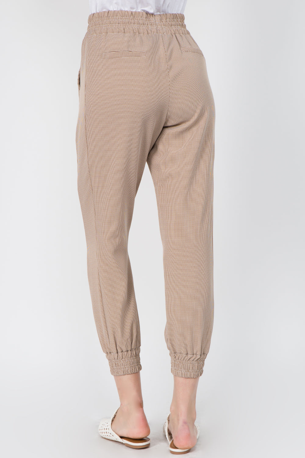 Gingham Jogger Pants - Whiteroom+Cactus