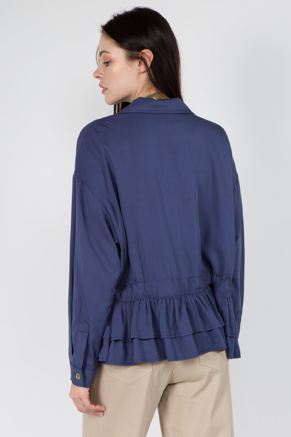 Waist Detailed Oversized Jacket - Whiteroom+Cactus
