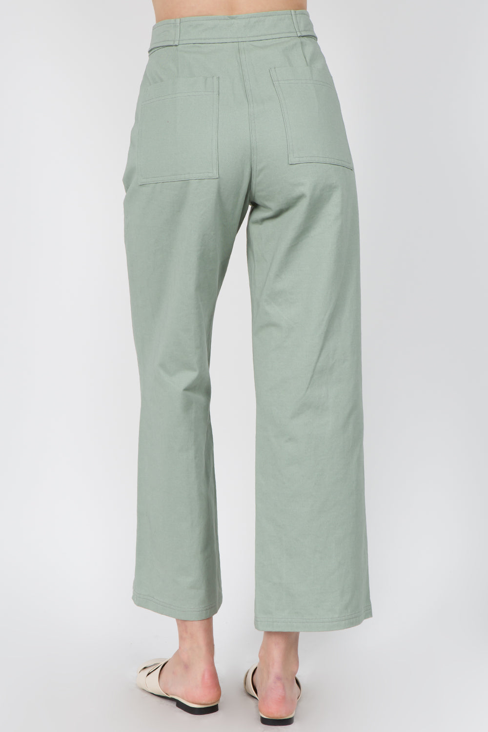 Button Detailed Culotte Pants - Whiteroom+Cactus