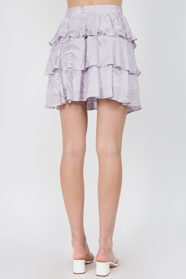Ruffled Multi Layer Mini Skirt