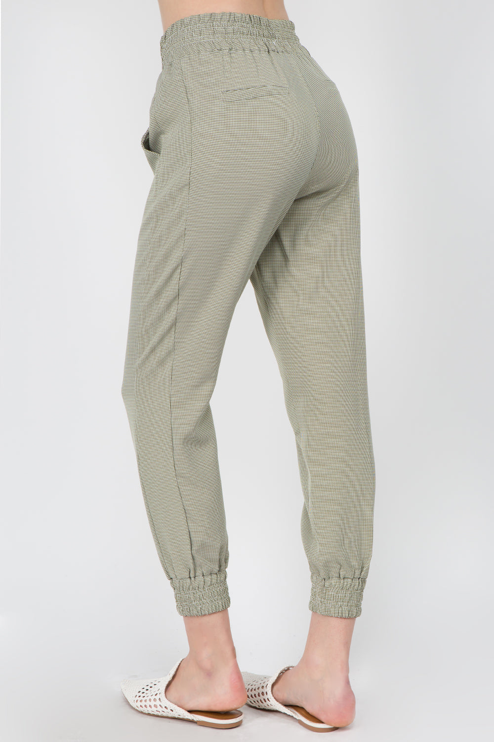 Gingham Jogger Pants - Whiteroom+Cactus