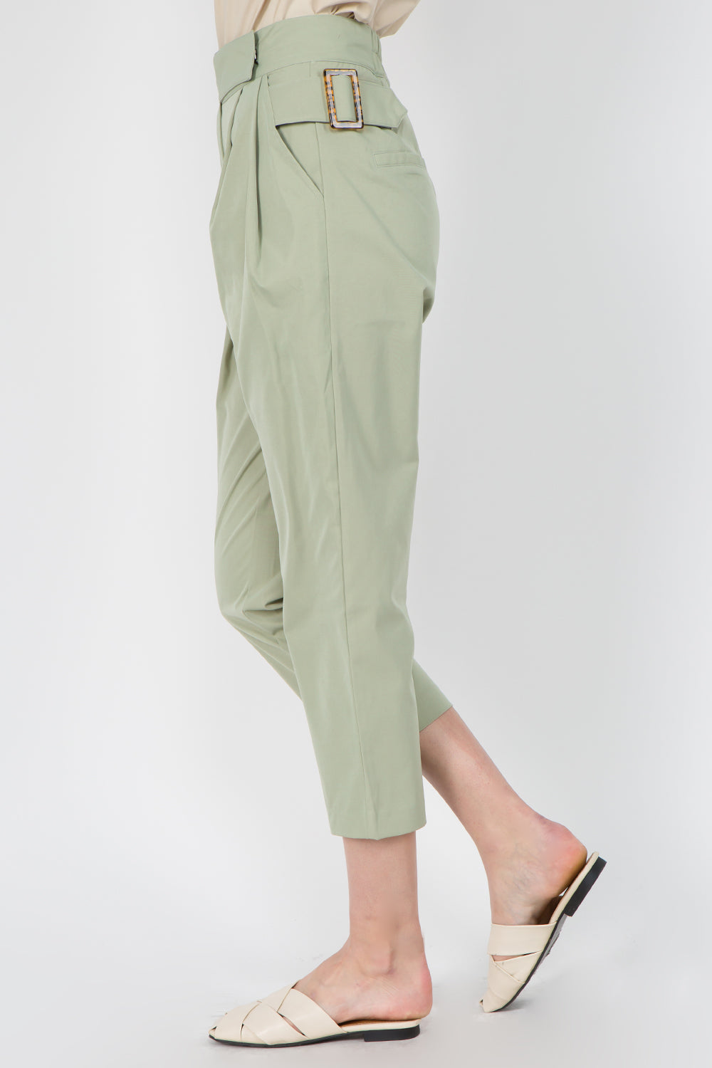 Pleat Detailed Cropped Pants - Whiteroom+Cactus