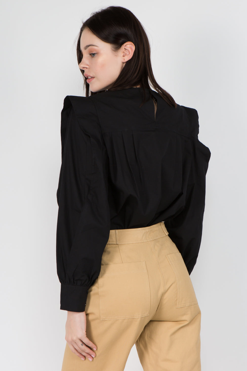 Pleat Detailed Sleeve Blouse - Whiteroom+Cactus