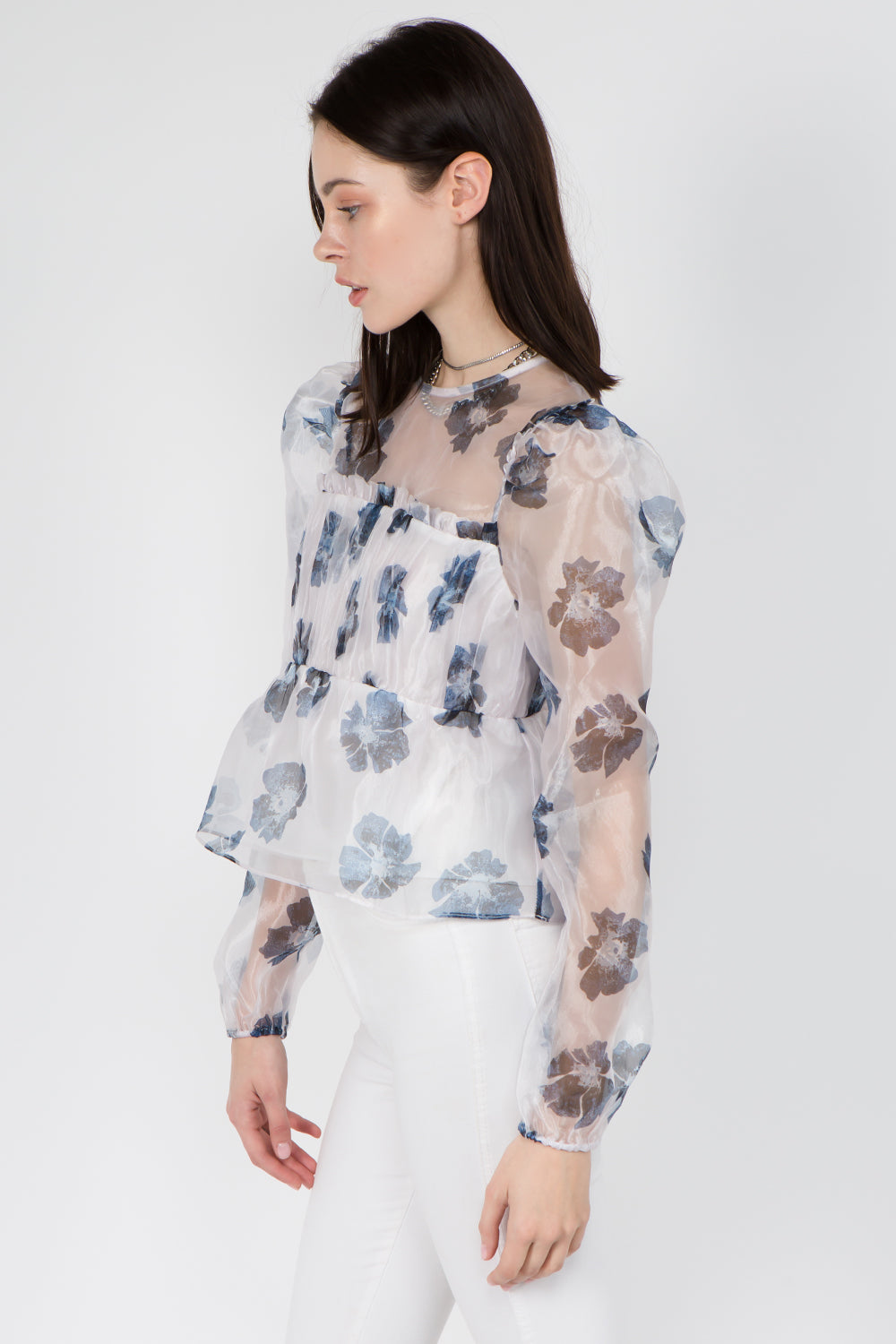 Organza Floral Blouse - Whiteroom+Cactus