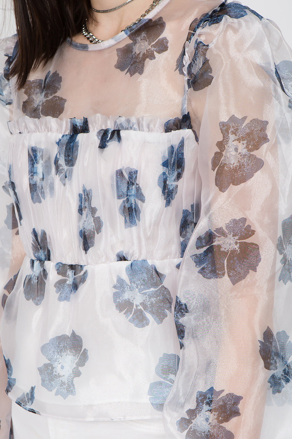 Organza Floral Blouse - Whiteroom+Cactus