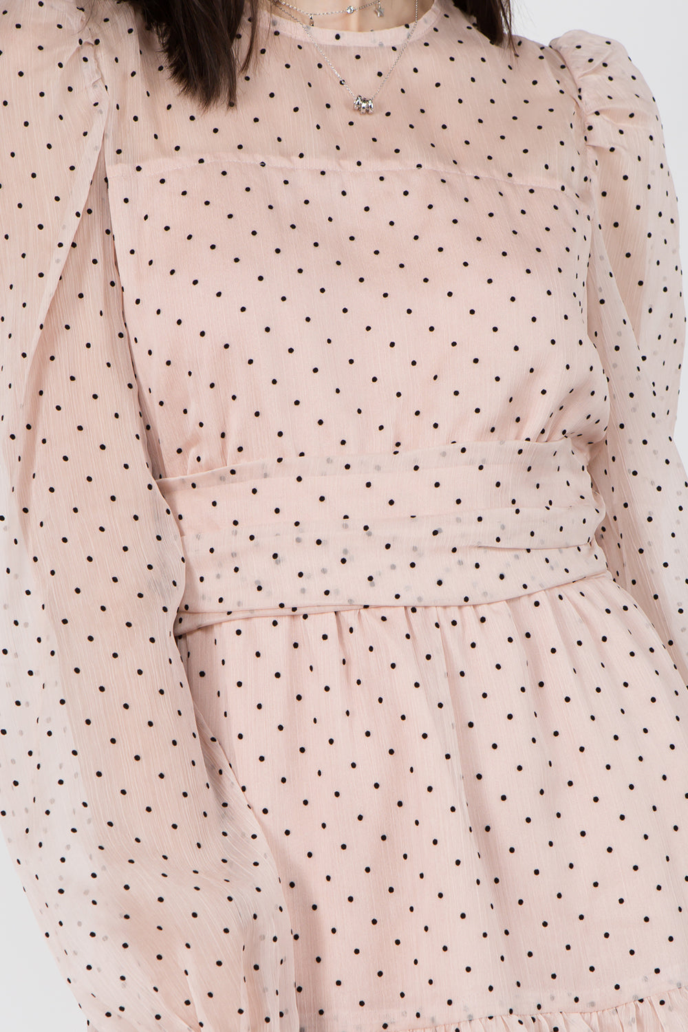 Polka Dot Waist Cinch Dress - Whiteroom+Cactus