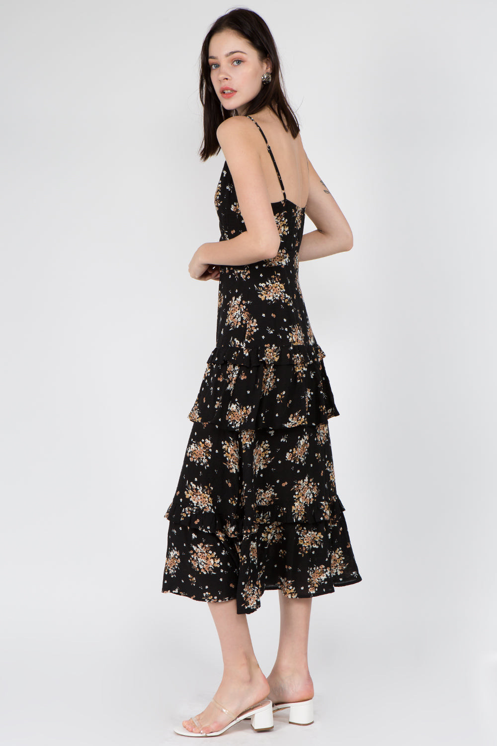 Ruffle Tiered Floral Dress - Whiteroom+Cactus