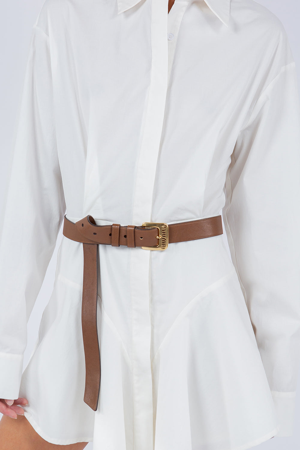 SHIRT DRESS - WHITE