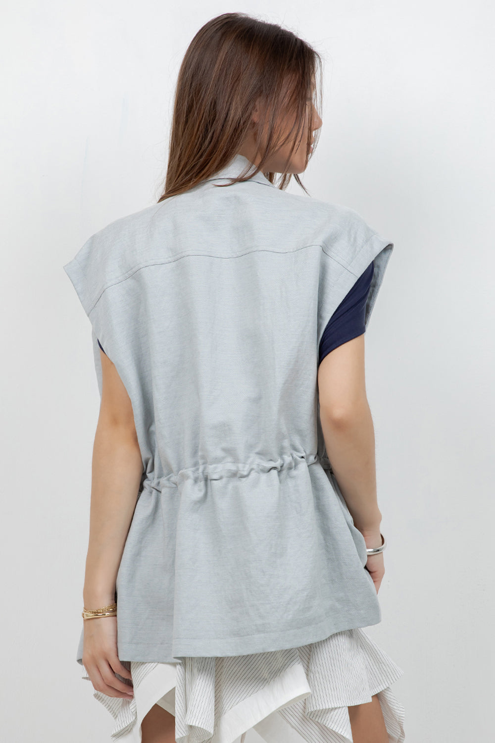 SLEEVELESS UTILITARIAN VEST JACKET - Whiteroom+Cactus