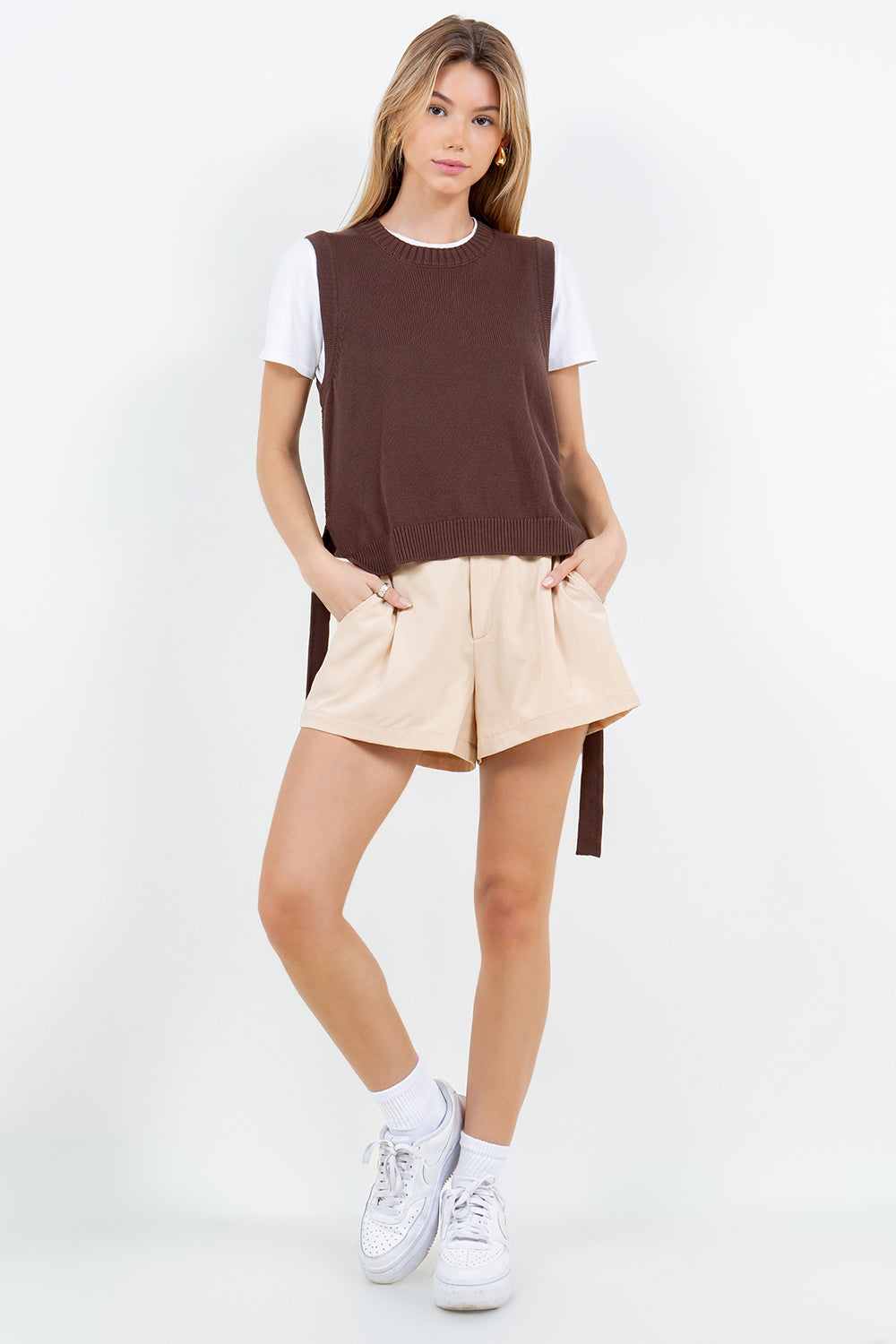 ELASTIC WAIST FLOWY SHORTS