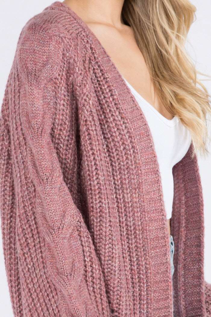 Cable Knit Sweater Cardigan - Whiteroom+Cactus