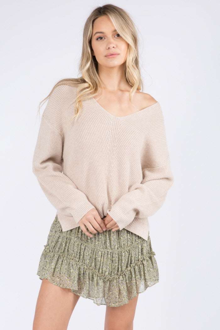 Easy & Casual V-Neck Pullover Sweater