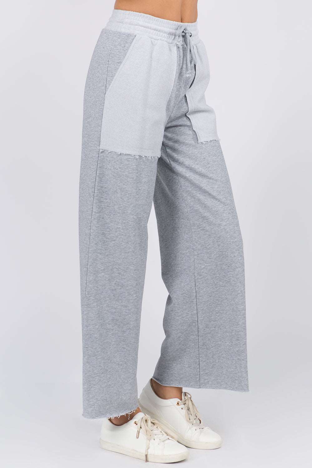 Contrast Pocket Detailed Elastic Pants - Whiteroom+Cactus