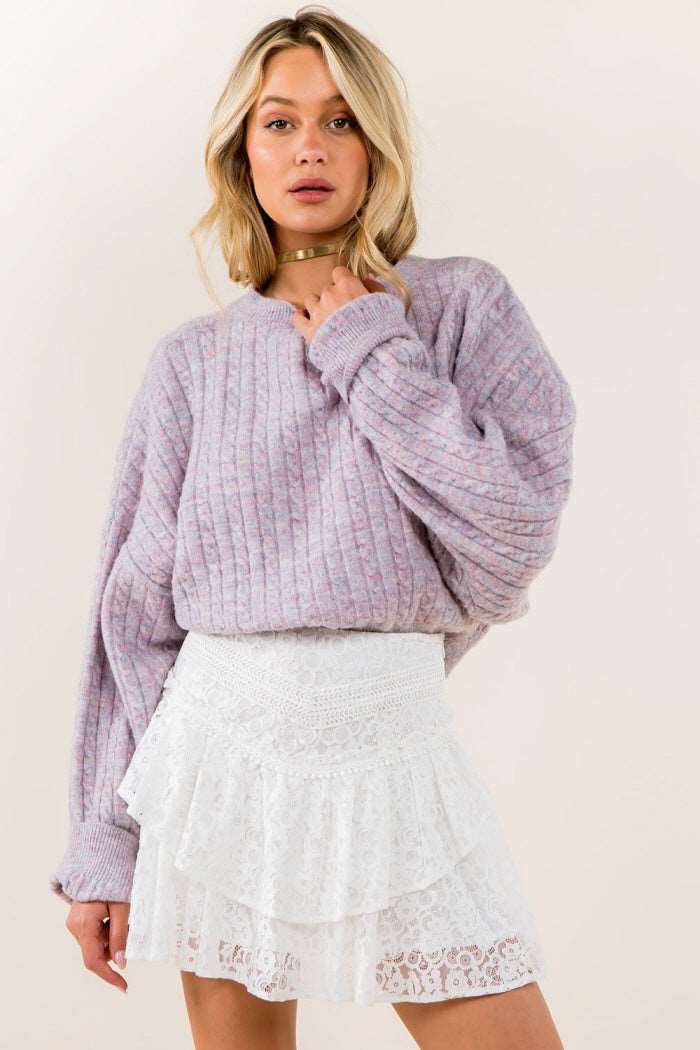 Batwing Soft Knitted Sweater