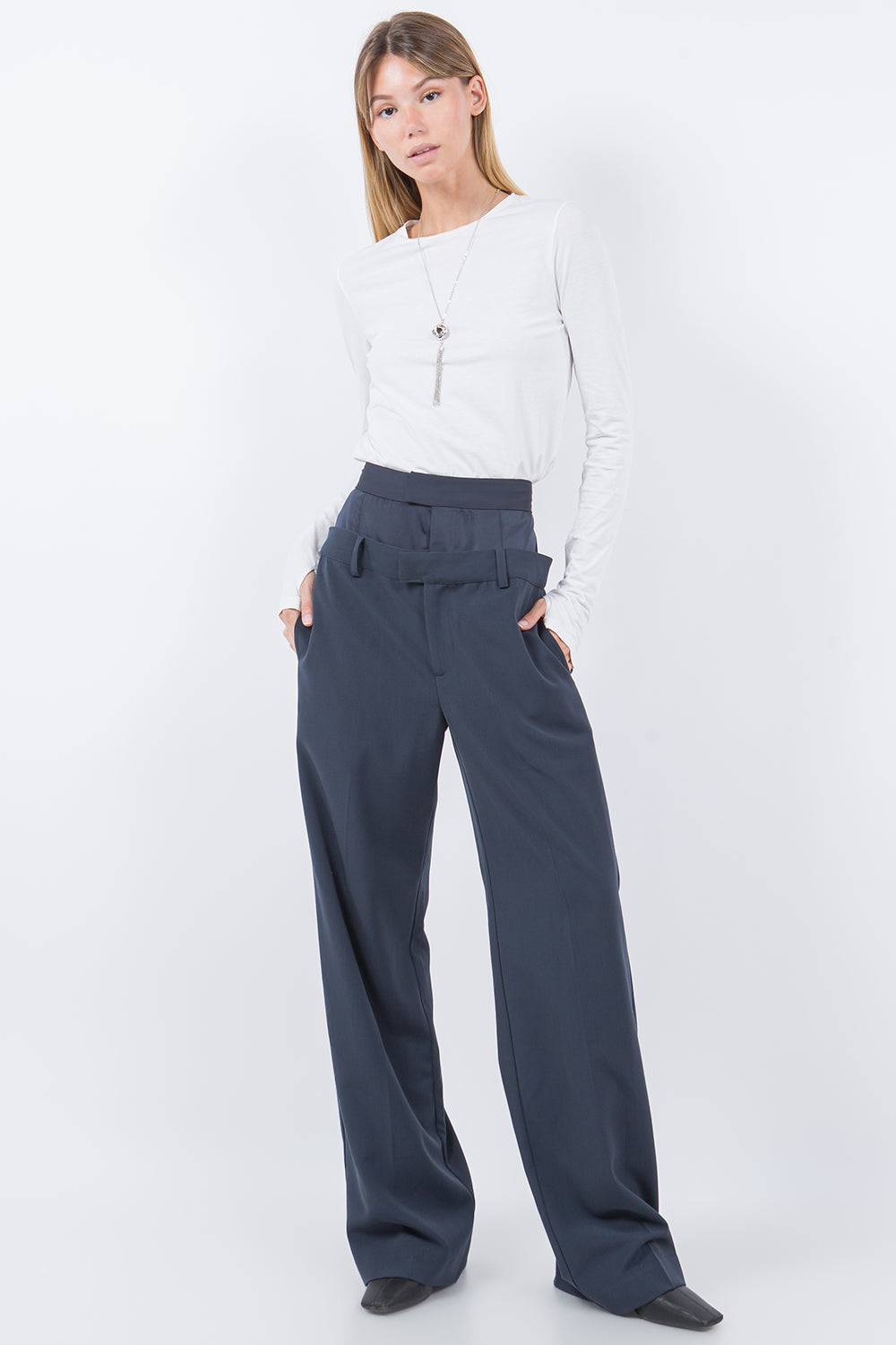 DOUBLE WAIST TROUSERS