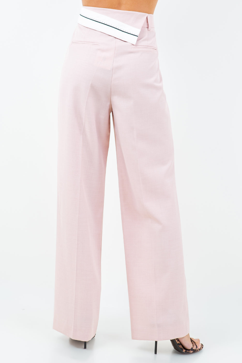 CONTRAST FLIP BAND TROUSERS