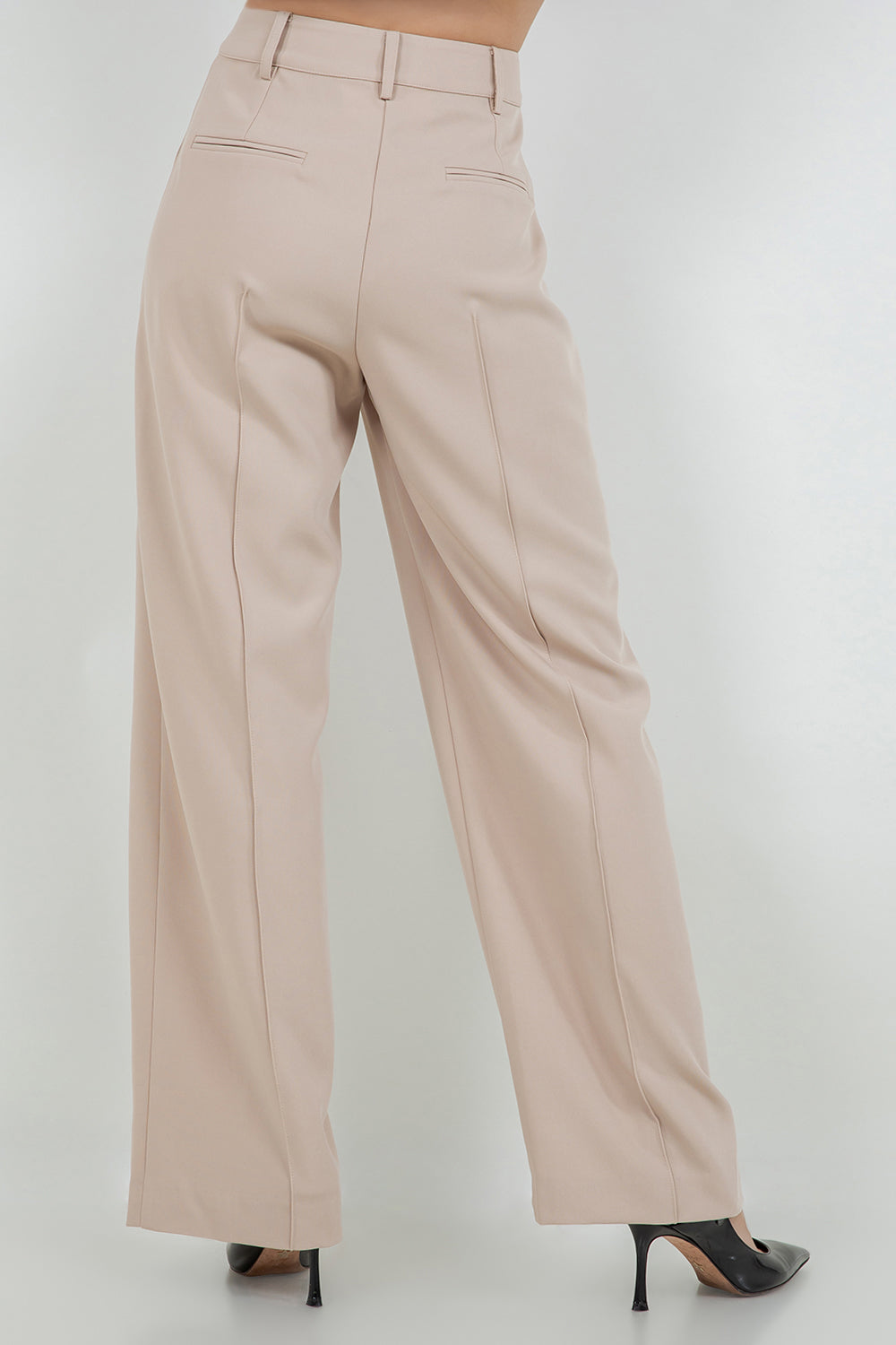 SOFT WOVEN TROUSERS WITH CONTRAST PIPING - Whiteroom+Cactus