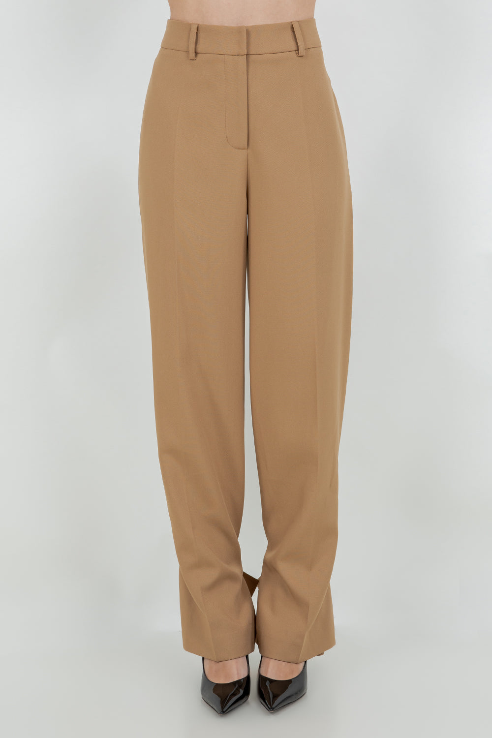 SOFT WOVEN TROUSERS WITH LEG OPENING ADJUSTERS