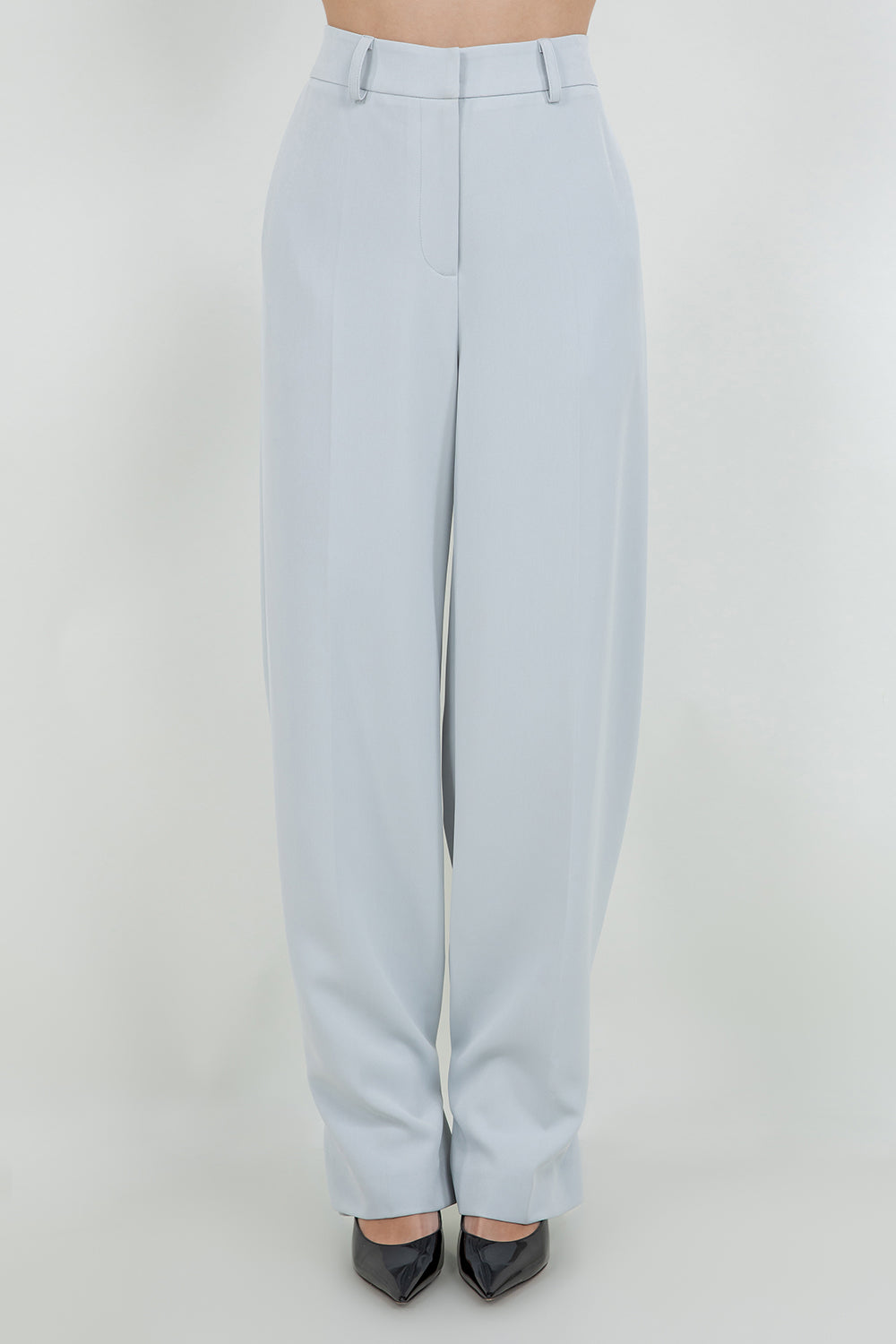 SOFT WOVEN TROUSERS WITH LEG OPENING ADJUSTERS