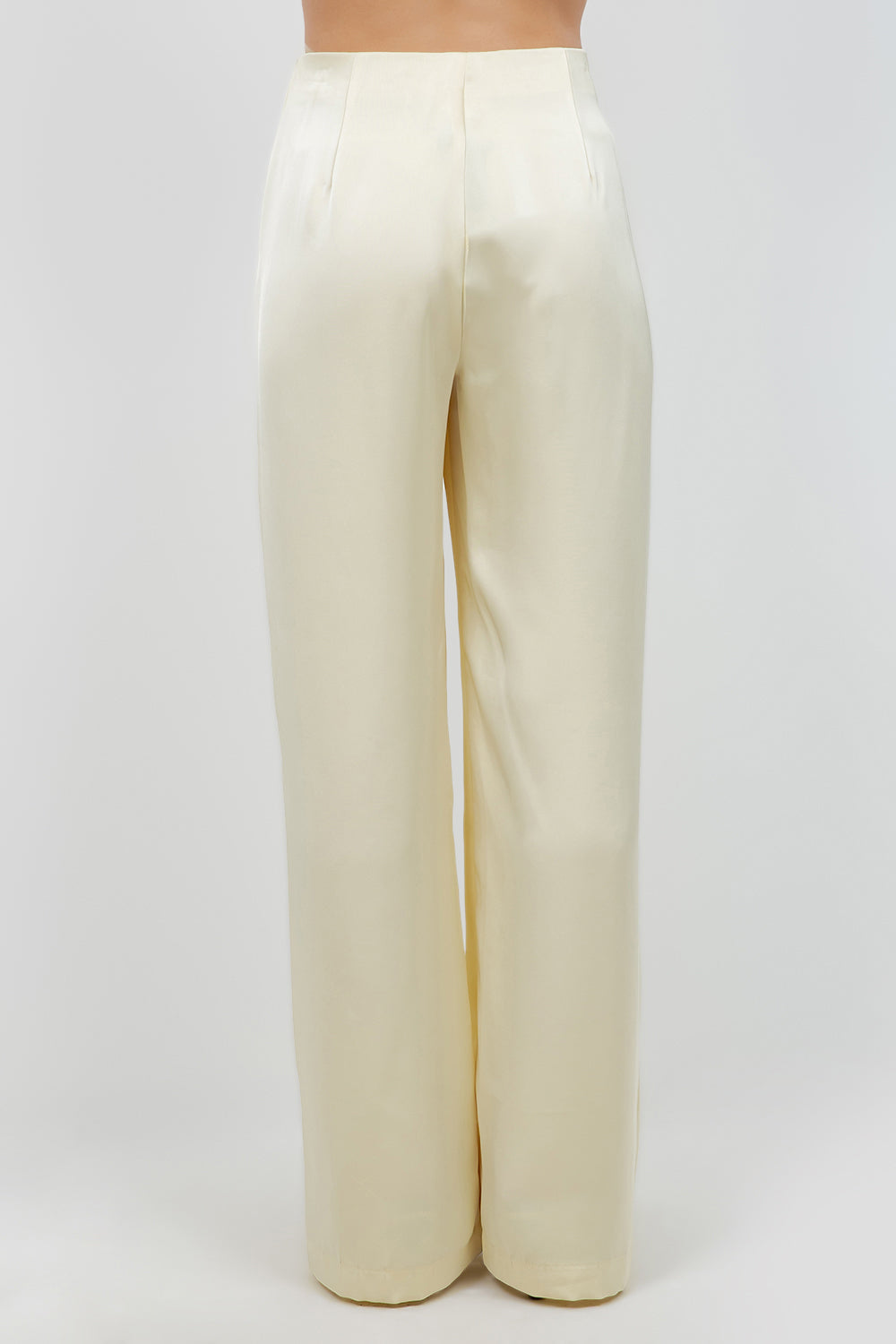 SATIN STRAIGHT LEG TROUSERS - Whiteroom+Cactus