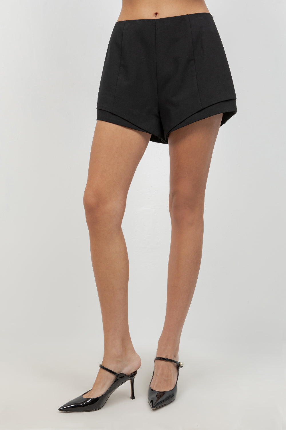 DOUBLE LAYER WOVEN SHORTS - Whiteroom+Cactus