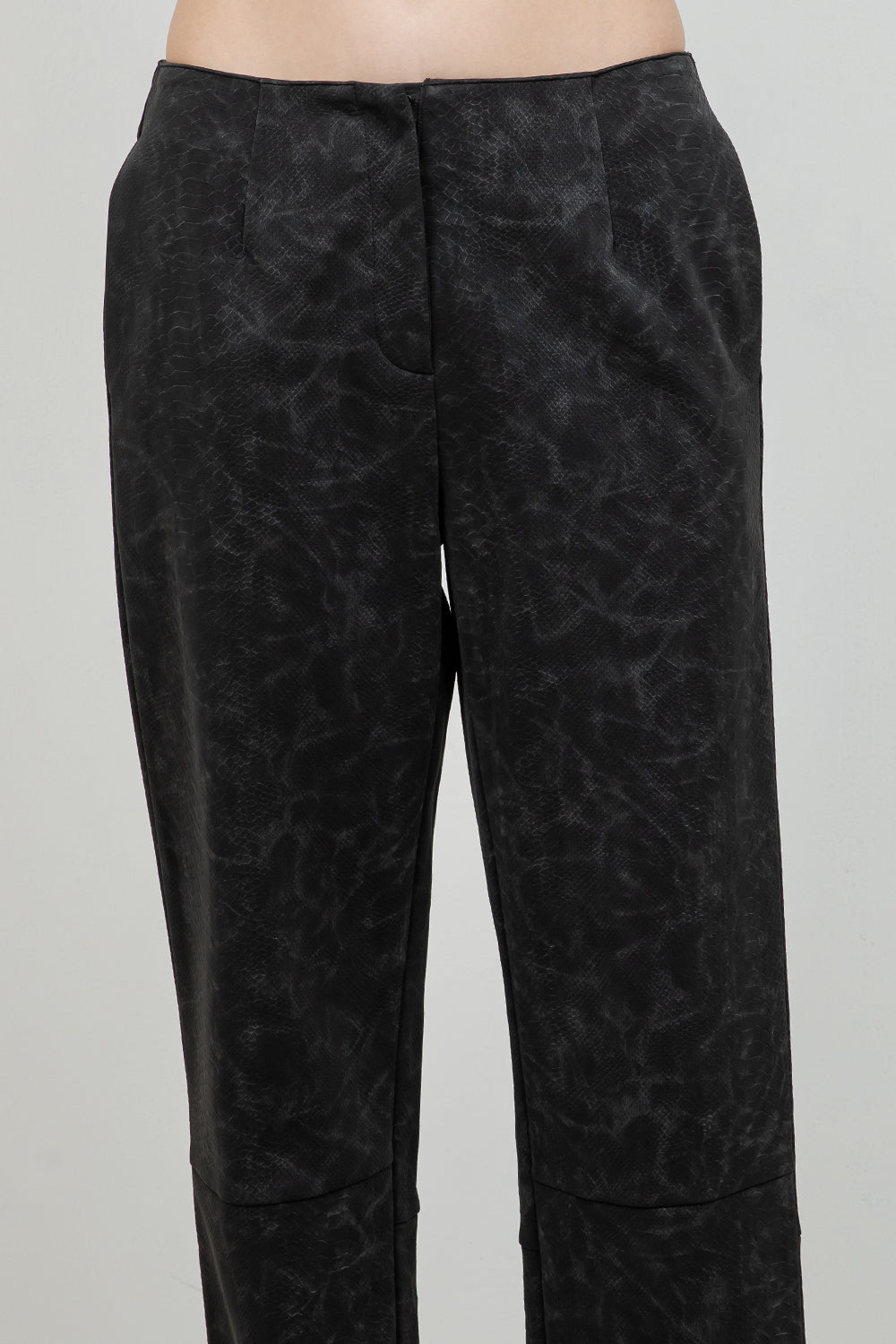 FAUX PU LEATHER SNAKE SKIN EFFECT PANTS - Whiteroom+Cactus