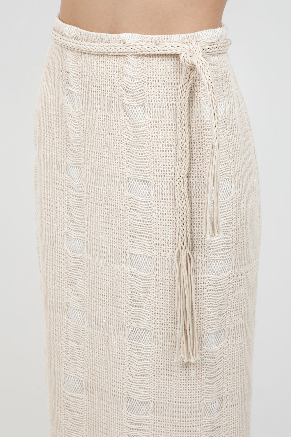 MIDI LENGTH SKIRT WITH DETACHABLE BELT