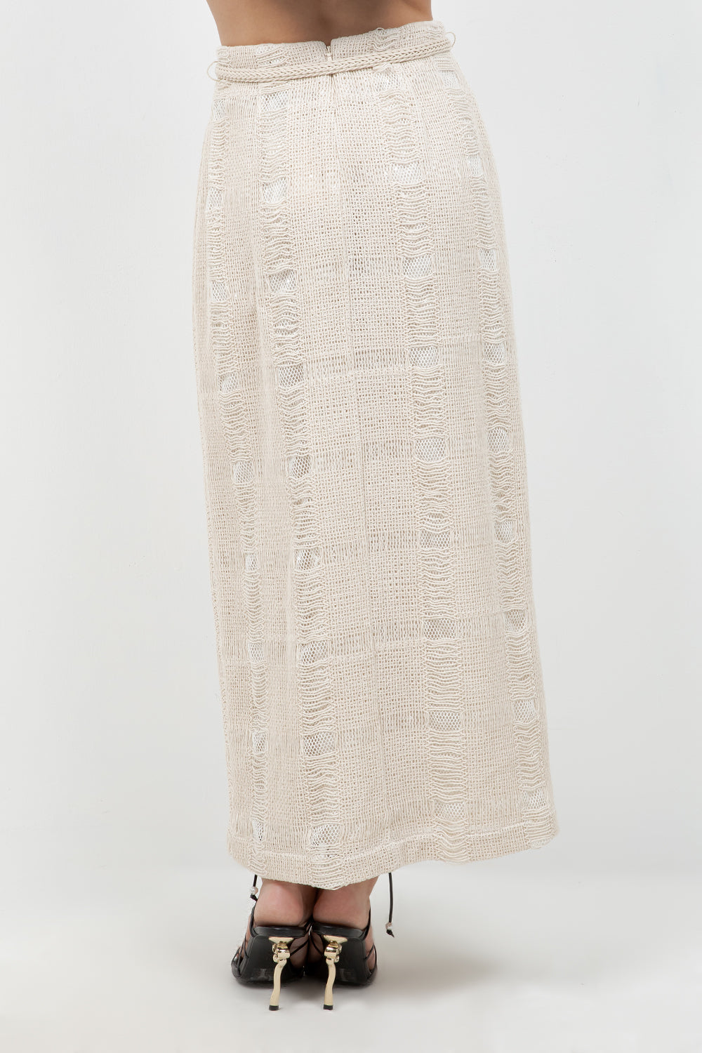 MIDI LENGTH SKIRT WITH DETACHABLE BELT