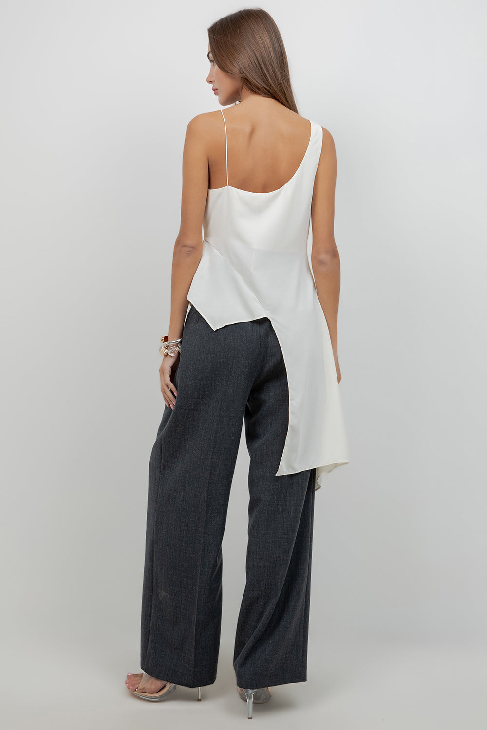 ASYMMETRIC CAMI TOP - Whiteroom+Cactus