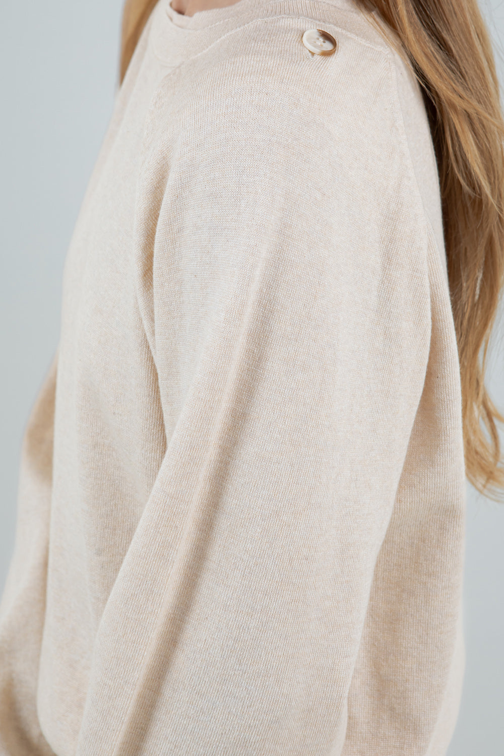 DOUBLE LAYER BOLERO KNITTED SWEATER - CREAM