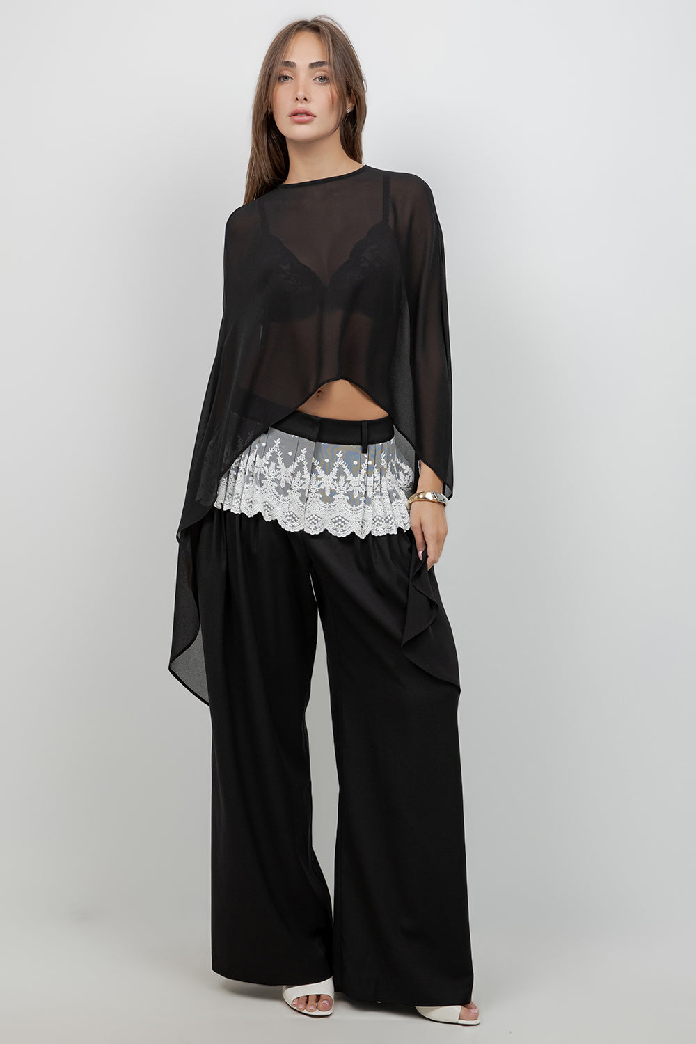 SOFT WOVEN LAYER CAPE - Whiteroom+Cactus