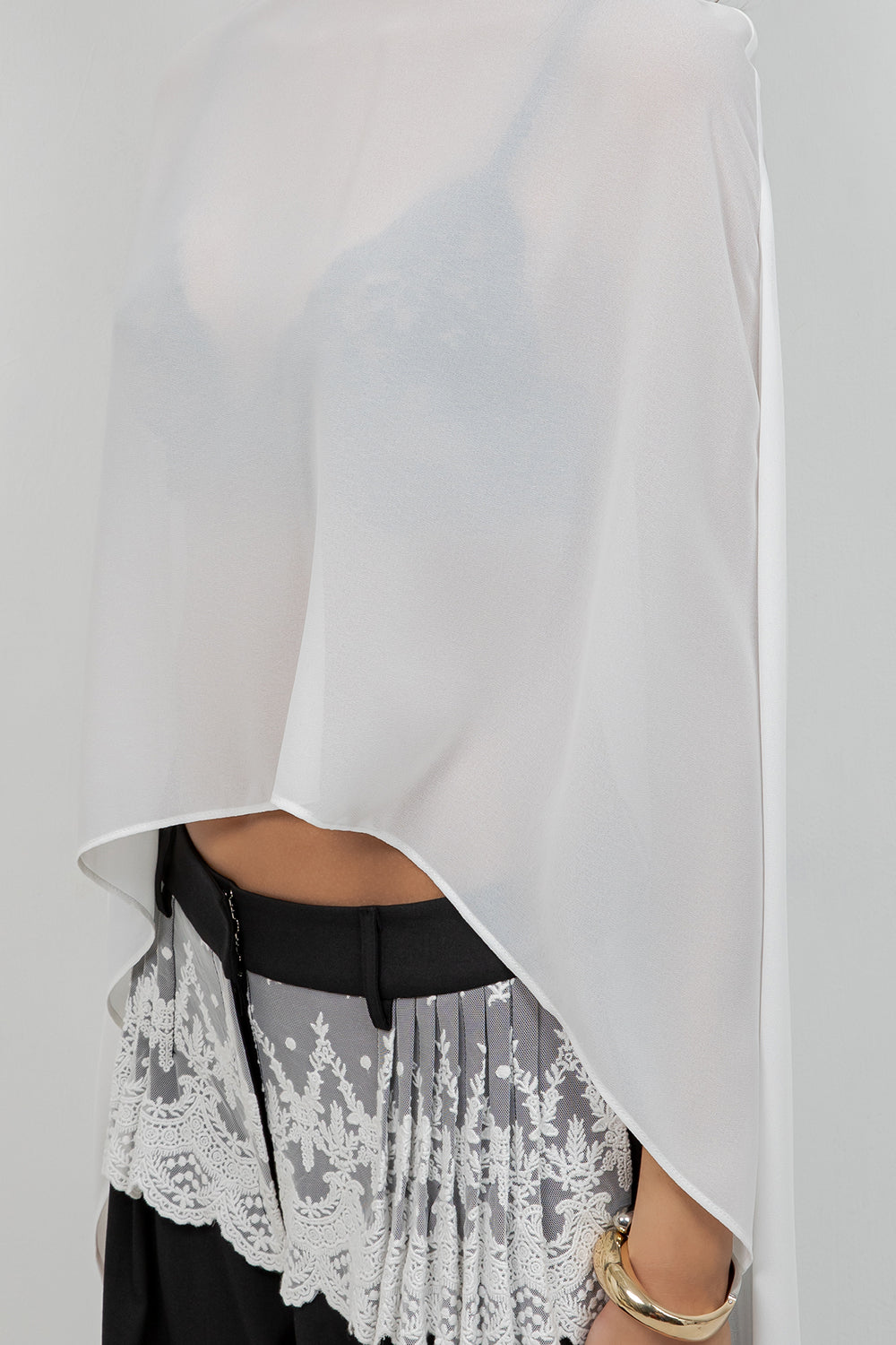 SOFT WOVEN LAYER CAPE - Whiteroom+Cactus