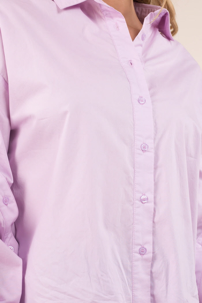 Button Detailed Sleeves Shirt
