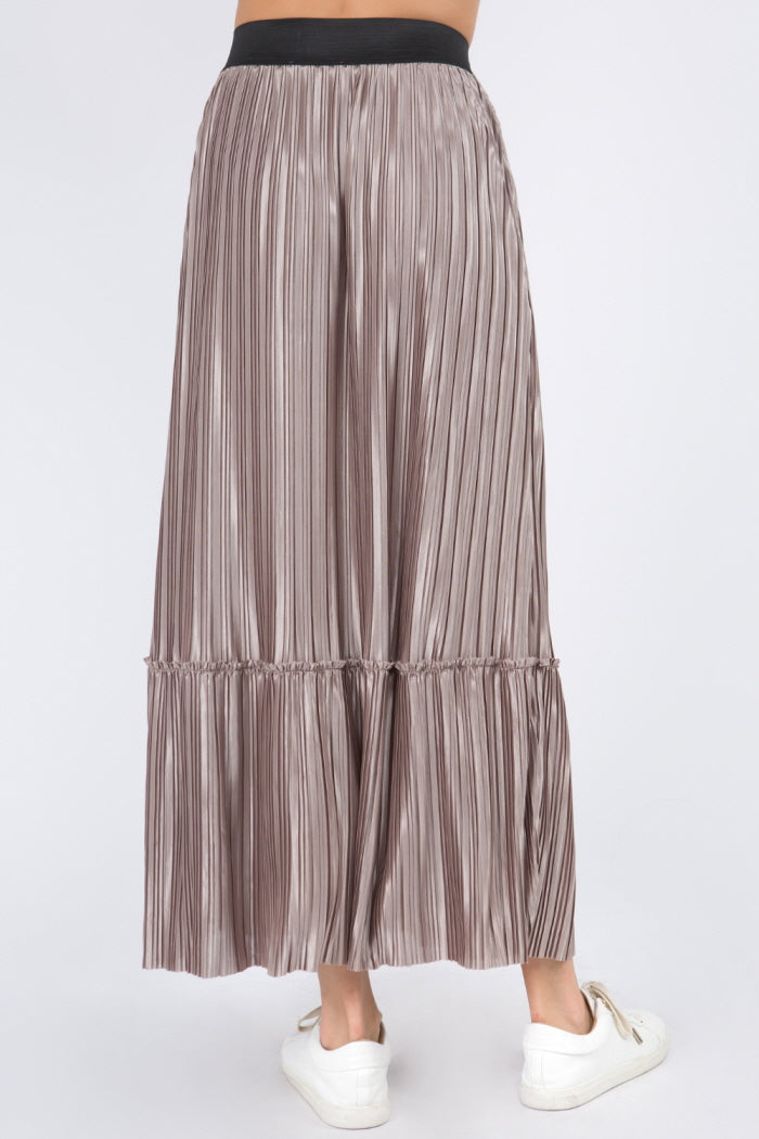 Pleat Textured Fabric Skirt - Whiteroom+Cactus