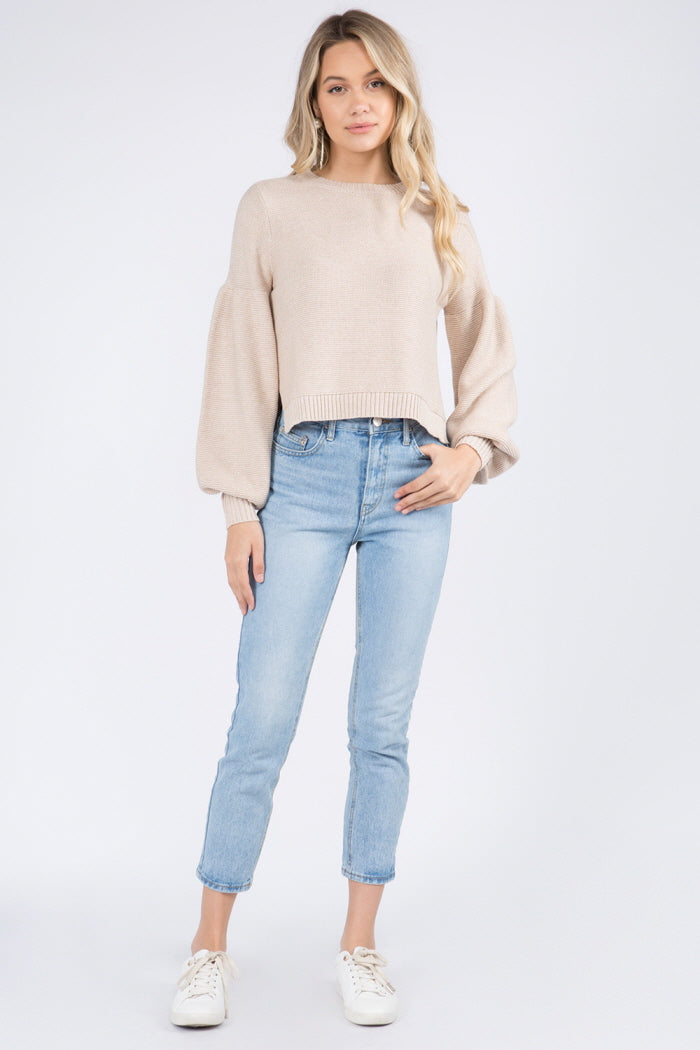 Knitted Full Sleeves Sweater - Whiteroom+Cactus