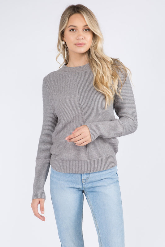 Soft Rib Pullover Sweater