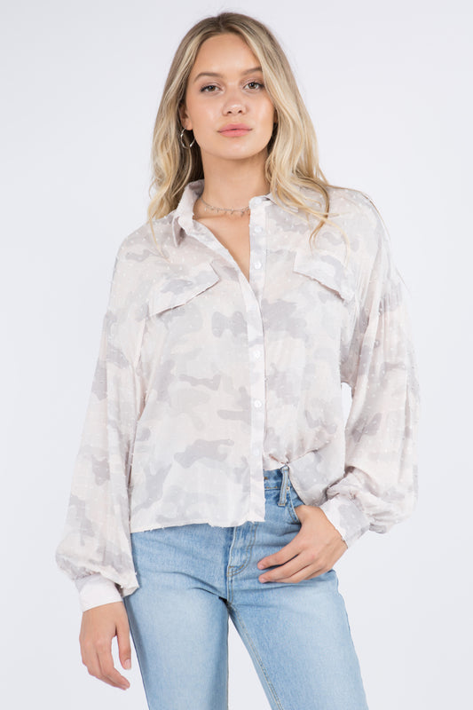 Button Down Cameo Shirt - Whiteroom+Cactus