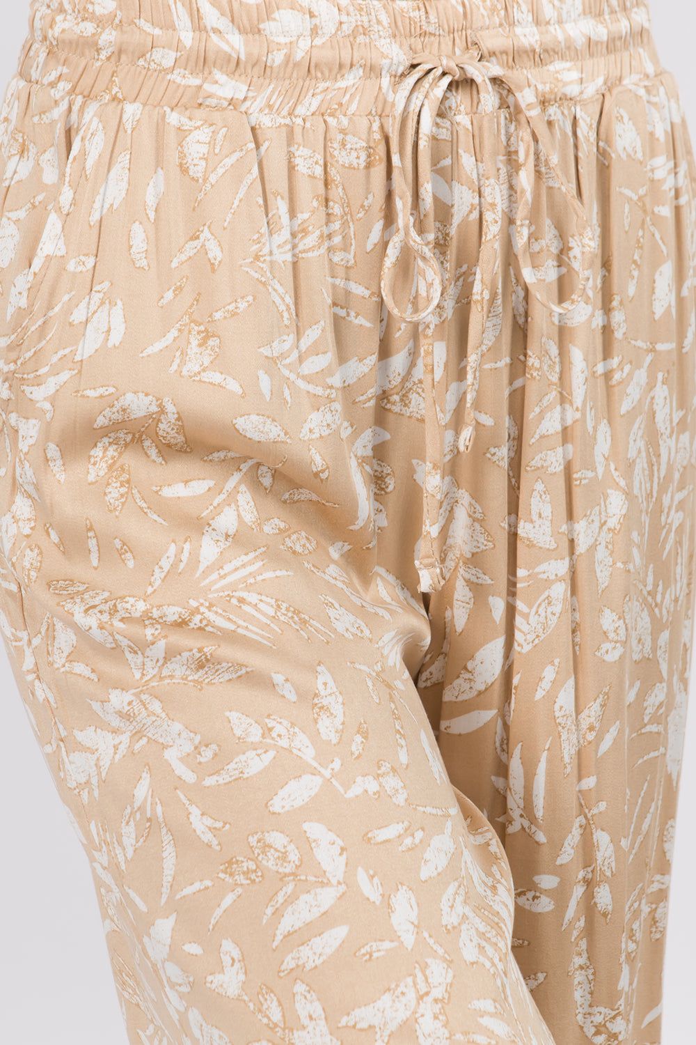 Leaf Print Pullover Pants - Whiteroom+Cactus