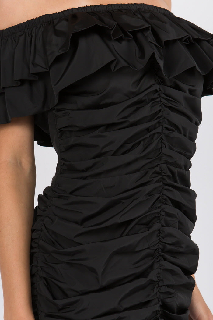 Ruched Detail Nylon Dress - Whiteroom+Cactus