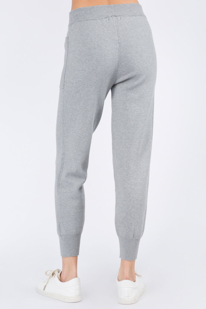 Soft Knitted Pocket Detail Joggers - Whiteroom+Cactus