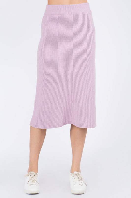 Super Soft Midi Sweater Skirt