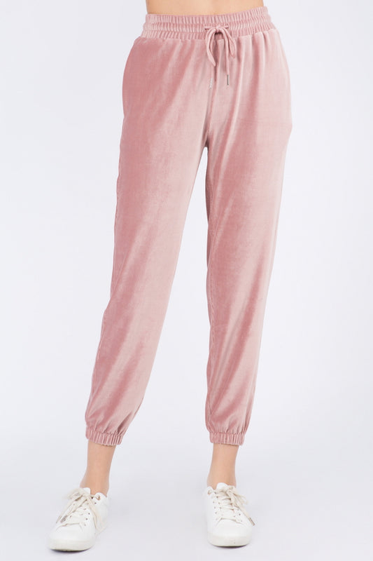 Soft Velour Joggers