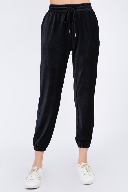 Soft Velour Joggers