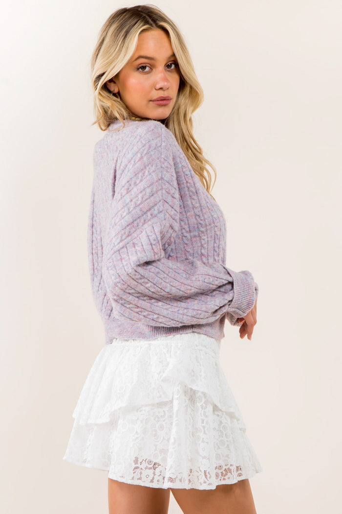Batwing Soft Knitted Sweater