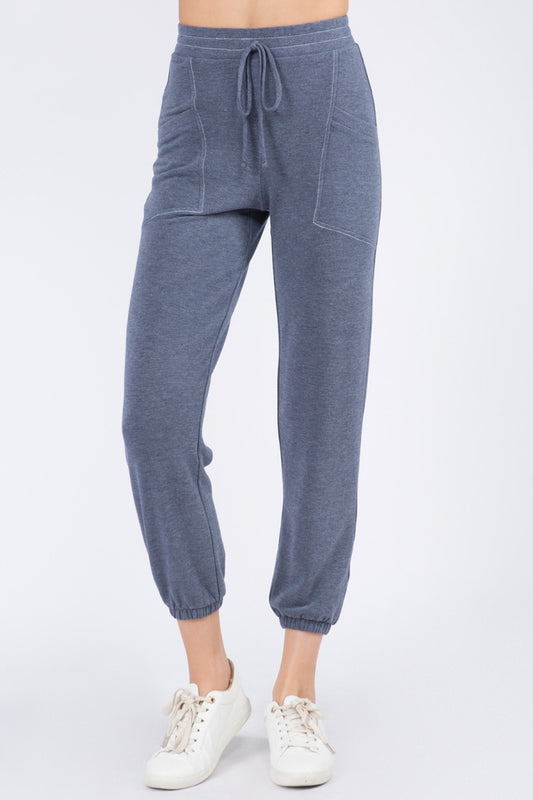 Super Soft Contrast Stitch Detail Joggers