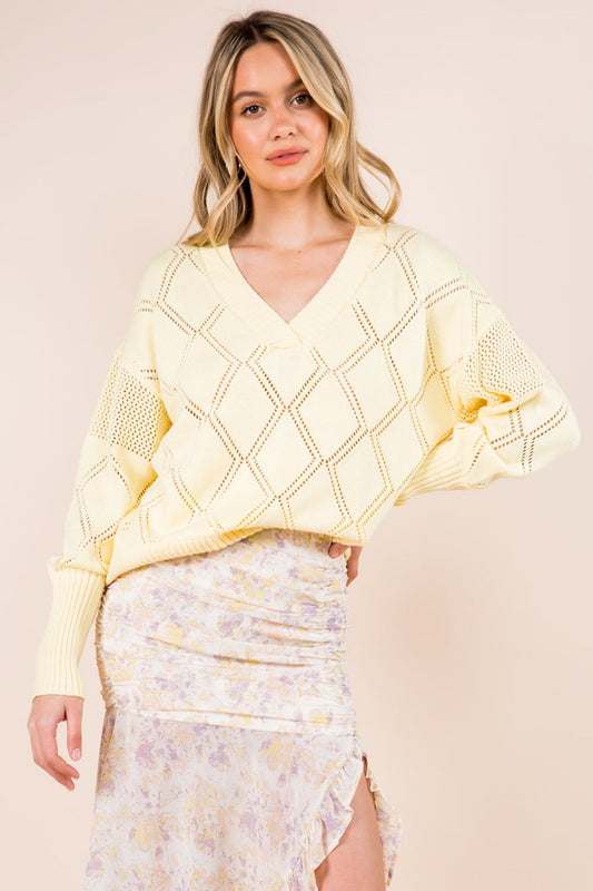 Spring Bloom Detailed Sweater