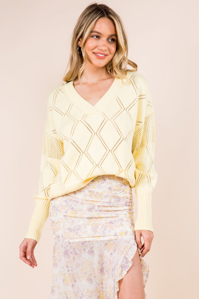 Spring Bloom Detailed Sweater