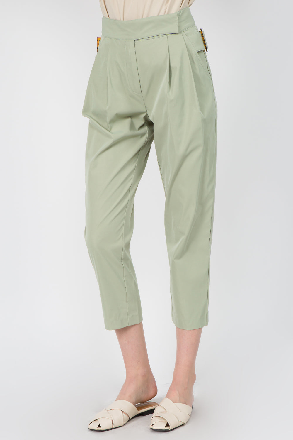 Pleat Detailed Cropped Pants - Whiteroom+Cactus